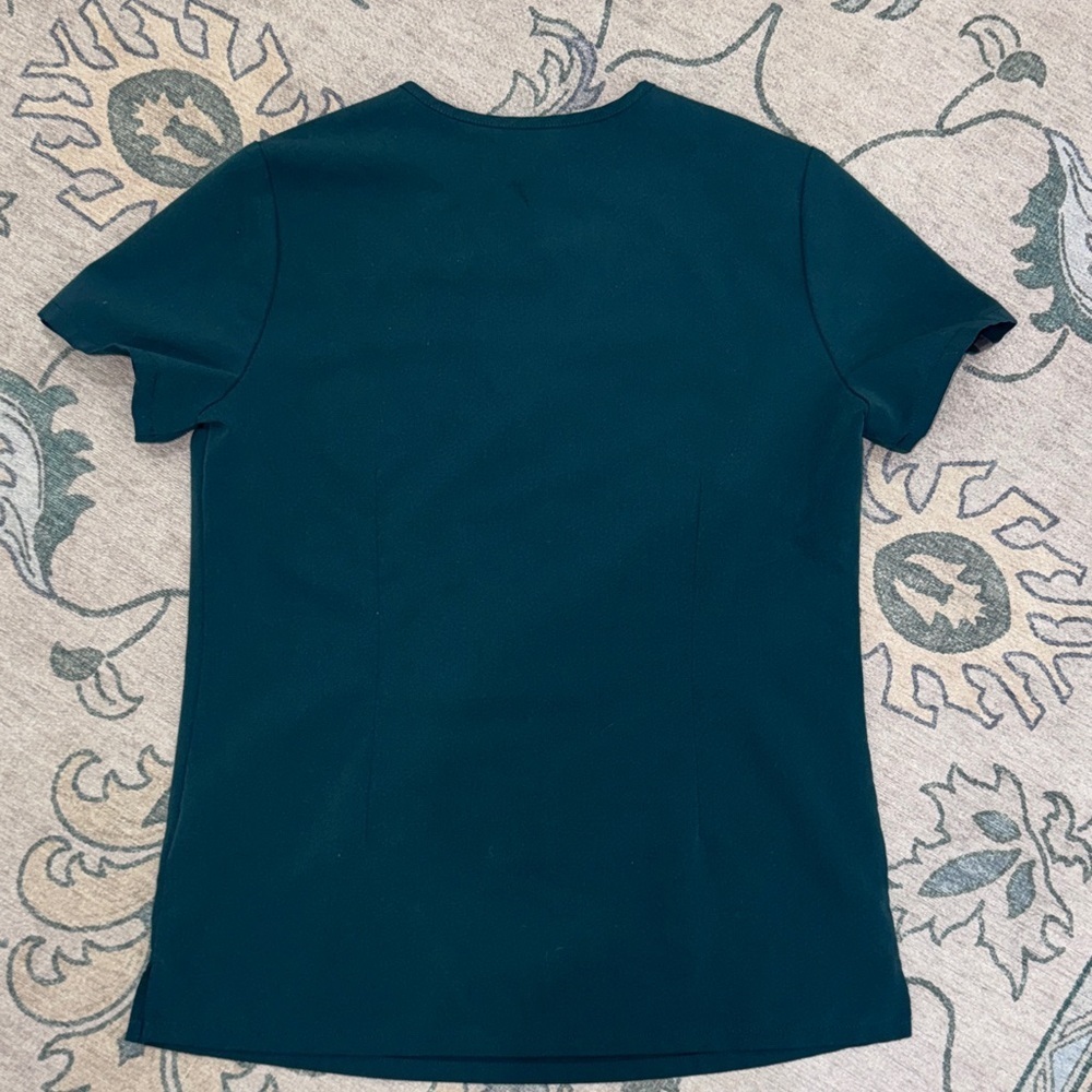 Figs Deep Teal V-Neck Scrub Top - Picture 5 of 5